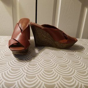 Wedge Leather Sandals